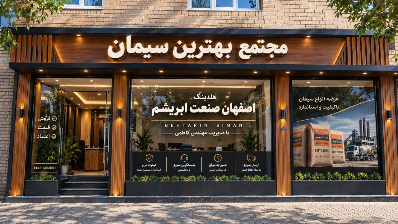 نمای بیرونی مجتمع بهترین سیمان